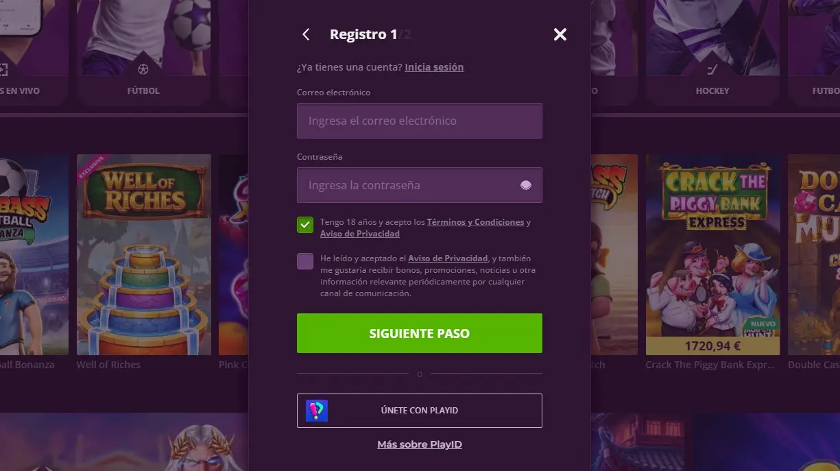 Malina Casino Registration